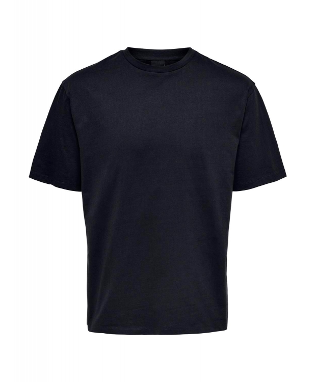 Se ONLY & SONS t-shirt i navy til herre | Relaxed fit | hos Sokkeposten.dk