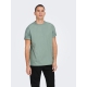 ONLY & SONS t-shirt i lysegrøn til herre | Relaxed fit |