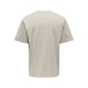 ONLY & SONS t-shirt i beige til herre | Relaxed fit |