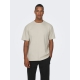 ONLY & SONS t-shirt i beige til herre | Relaxed fit |