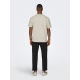 ONLY & SONS t-shirt i beige til herre | Relaxed fit |