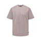 ONLY & SONS t-shirt i laksefarvet til herre | Relaxed fit |