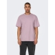 ONLY & SONS t-shirt i laksefarvet til herre | Relaxed fit |