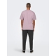 ONLY & SONS t-shirt i laksefarvet til herre | Relaxed fit |