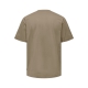 ONLY & SONS t-shirt i mørke beige til herre | Relaxed fit |