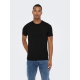 ONLY & SONS 2pak t-shirt i sort til herre | Slim fit |