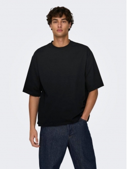 ONLY & SONS t-shirt i hvid til herre | Oversized fit |