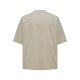 ONLY & SONS t-shirt i beige til herre | Oversized fit |