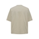 ONLY & SONS t-shirt i beige til herre | Oversized fit |