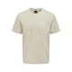 ONLY & SONS t-shirt i beige til herre | Regular fit |