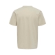 ONLY & SONS t-shirt i beige til herre | Regular fit |