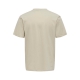 ONLY & SONS t-shirt i beige til herre | Regular fit |