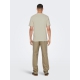 ONLY & SONS t-shirt i beige til herre | Regular fit |