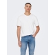 ONLY & SONS t-shirt i hvid til herre | Regular fit |