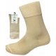 Comfort Diabetic beige diabetes-bomuldsstrømper unisex – str. 35-38, 39-42 og 43-46
