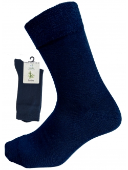 Kilde Comfort mørkeblå diabetes-bambusstrømper unisex – str. 35-38, 39-42 og 43-46