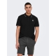 ONLY & SONS polo t-shirt i sort til herre | Regular fit |