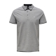 ONLY & SONS polo t-shirt i grå til herre | Regular fit |