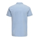 ONLY & SONS polo t-shirt i lyseblå til herre | Regular fit |