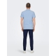 ONLY & SONS polo t-shirt i lyseblå til herre | Regular fit |