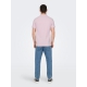 ONLY & SONS t-shirt i lyserød til herre – størrelser XS, S, M, L, XL, 2XL