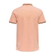 ONLY & SONS polo t-shirt i orange til herre | Regular fit |