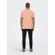 ONLY & SONS polo t-shirt i orange til herre | Regular fit |