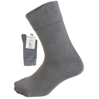Kilde Comfort mørkegrå diabetes-bambusstrømper unisex – str. 35-38, 39-42 og 43-46
