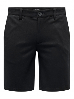 ONLY & SONS chino shorts i bambus i sort til herre