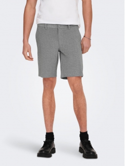 ONLY & SONS chino shorts i bambus i grå til herre