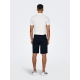 ONLY & SONS chino shorts i bambus i navy til herre