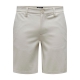 ONLY & SONS chino shorts i bambus i lysegrå til herre