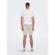 ONLY & SONS chino shorts i bambus i lysegrå til herre