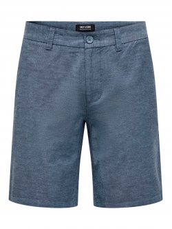 ONLY & SONS shorts i blå til herre