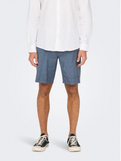 ONLY & SONS shorts i blå til herre