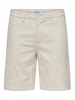 ONLY & SONS shorts i beige til herre