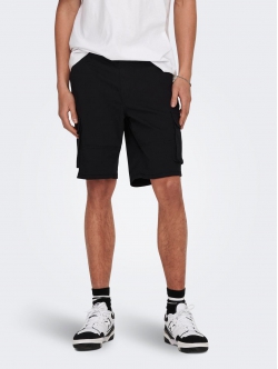 ONLY & SONS shorts i sort til herre – størrelser XS, S, M, L, XL, 2XL
