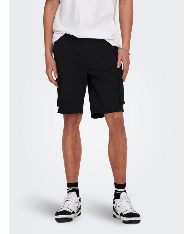 ONLY & SONS Cargo shorts i sort til herre