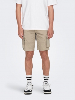 ONLY & SONS Cargo shorts i beige til herre