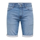 ONLY & SONS shorts i lys denim til herre