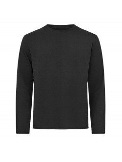 RESTERÖDS langærmet bambus t-shirt i sort til herre