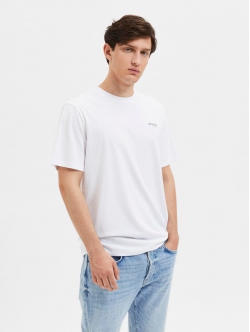 Selected Homme t-shirt i hvid til herre