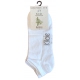 Bambus Strømper,  Comfort Diabetic " Low Cut"  Sokker i Hvid. Unisex