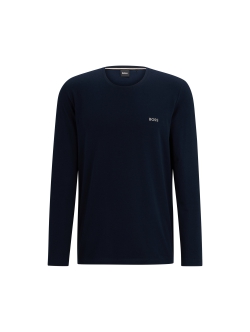 BOSS langærmet t-shirt i navy til herre