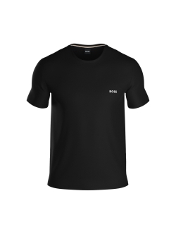 BOSS T-shirt waffle i sort til herre