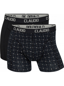 Claudio 2pak underbukser/trunks i sort til herre