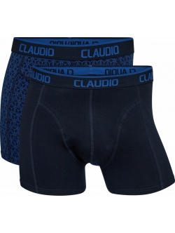 Claudio 2pak underbukser/trunks i navy til herre