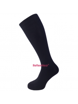 ReflexWear® Tynde Kompression og Rejse strømper i sort. Unisex