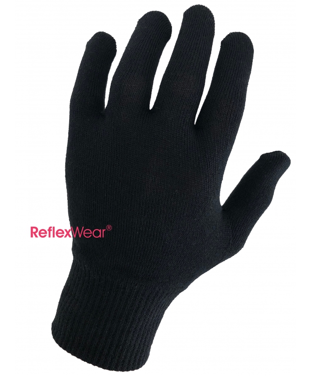 ReflexWear Tynde Handsker med Fingre i Sort - Celliant Unisex