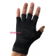 ReflexWear tynde sorte fingerløse Celliant-handsker unisex – størrelse S, M og L